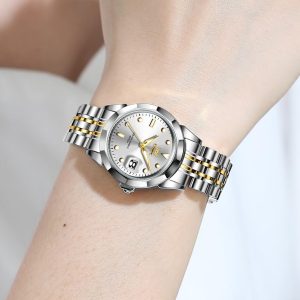 Watch Bracelet Dress Easy to Read Stainless Steel - Image 7