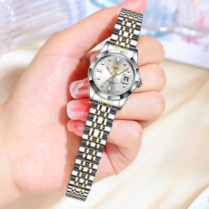Watch Bracelet Dress Easy to Read Stainless Steel - Image 3