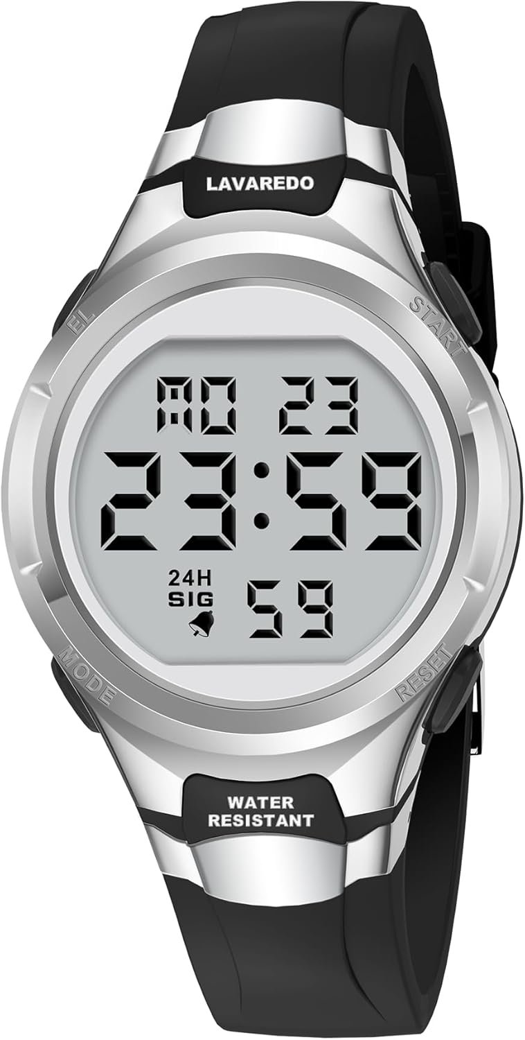 61V8bEr9lL._AC_SL1500_.jpg Watches for Women Sport Digital Womens Watch Waterproof with Strap Alarm/Stopwatch/Chronograph/LED Back Light - Image 1