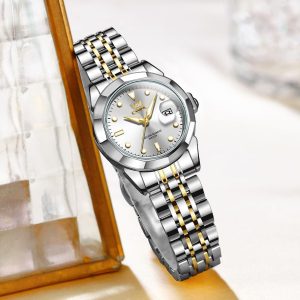 Watch Bracelet Dress Easy to Read Stainless Steel - Image 6