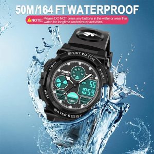 Kids Digital Watches, LED Waterproof Sports Watches for Kids- Best Gifts for Boys Girls - Image 4