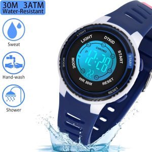 Easy to Read,7 Color Lights,Time Teaching Watch for Boys,Soft Band Wrist Watch for Girls Boys - Image 6