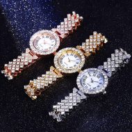Women Diamond Watchs Luxury Fashion Ladies Bangle Bracelet Set Wrist Watch Female Dress Watch - Image 7