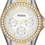 Watch with Crystal and Stainless Steel Bracelet Band