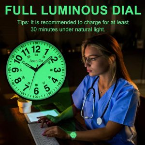 Professionals Students Women Men Waterproof Watch 24 Hour Time  Easy to Read Dial with Second Hand - Image 6