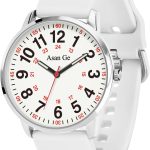 Professionals Students Women Men Waterproof Watch 24 Hour Time  Easy to Read Dial with Second Hand