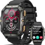 Smart Watches for Men 2.02'' Fitness  Waterproof Fitness Tracker with Blood Pressure/Heart Rate/Sleep