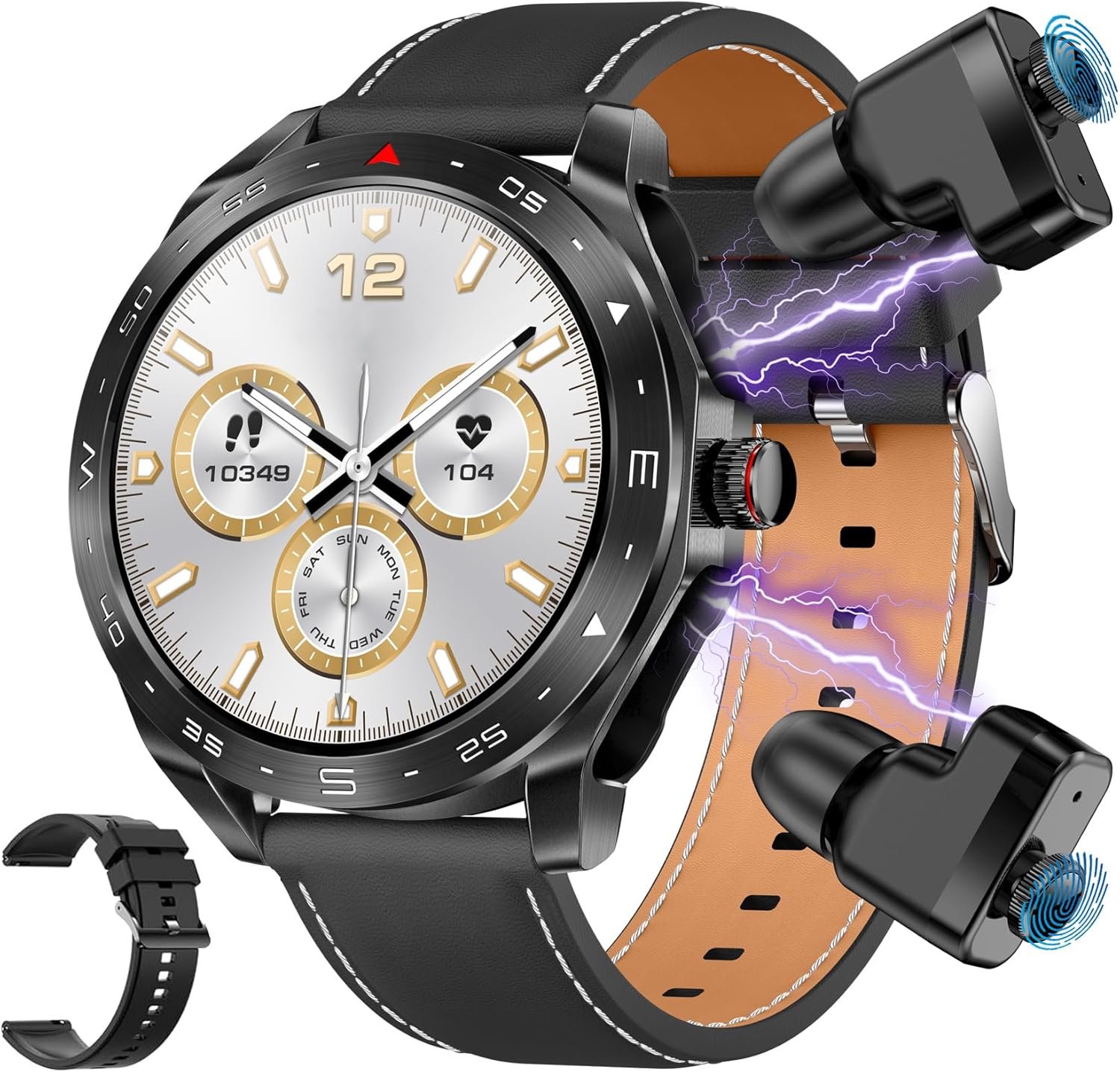 81jmo9aBN1L._AC_SL1500_.jpg Smart Watch ,1.52 inch IPS Fitness Tracker with Sleep Monitor Pedometer - Image 1